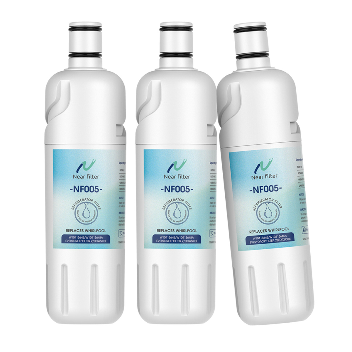 NearFilter Compatible with Edr2Rxd1 Compatible Filters W10413645A Filter2 3PCS