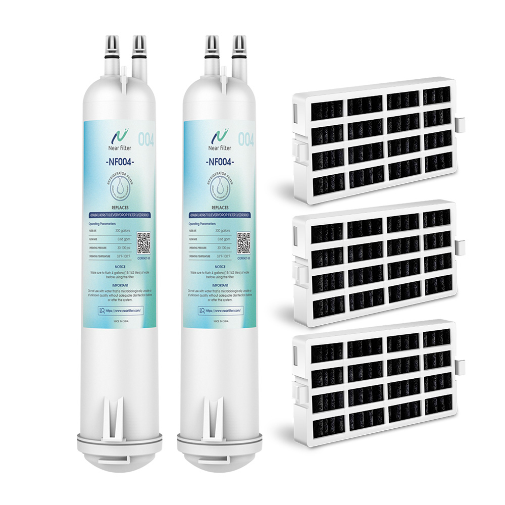 Nearfilter 2P Compatible EDR3RXD1,4396841,9083 Refrigerator Water Filter3 with 3P Air Filter