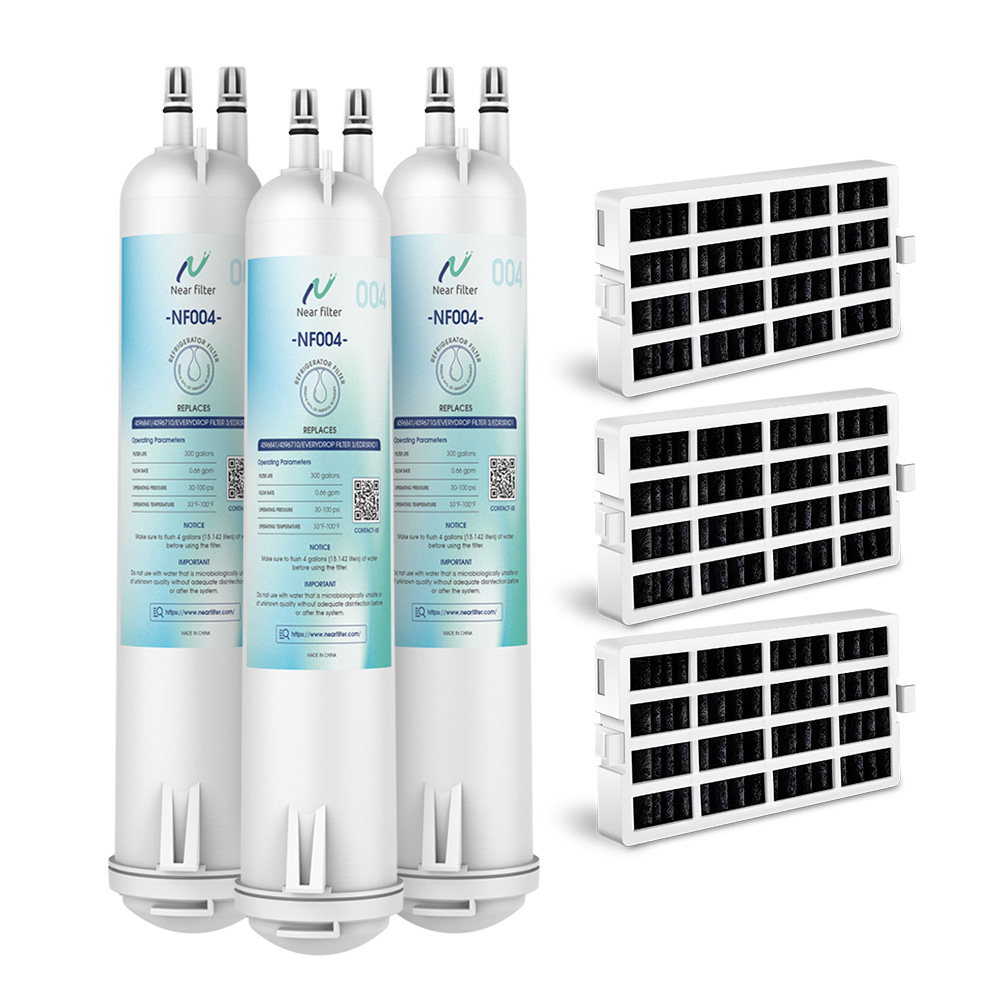 Nearfilter 3P Compatible EDR3RXD1,4396841,9083 Refrigerator Water Filter3 with 3P Air Filter p