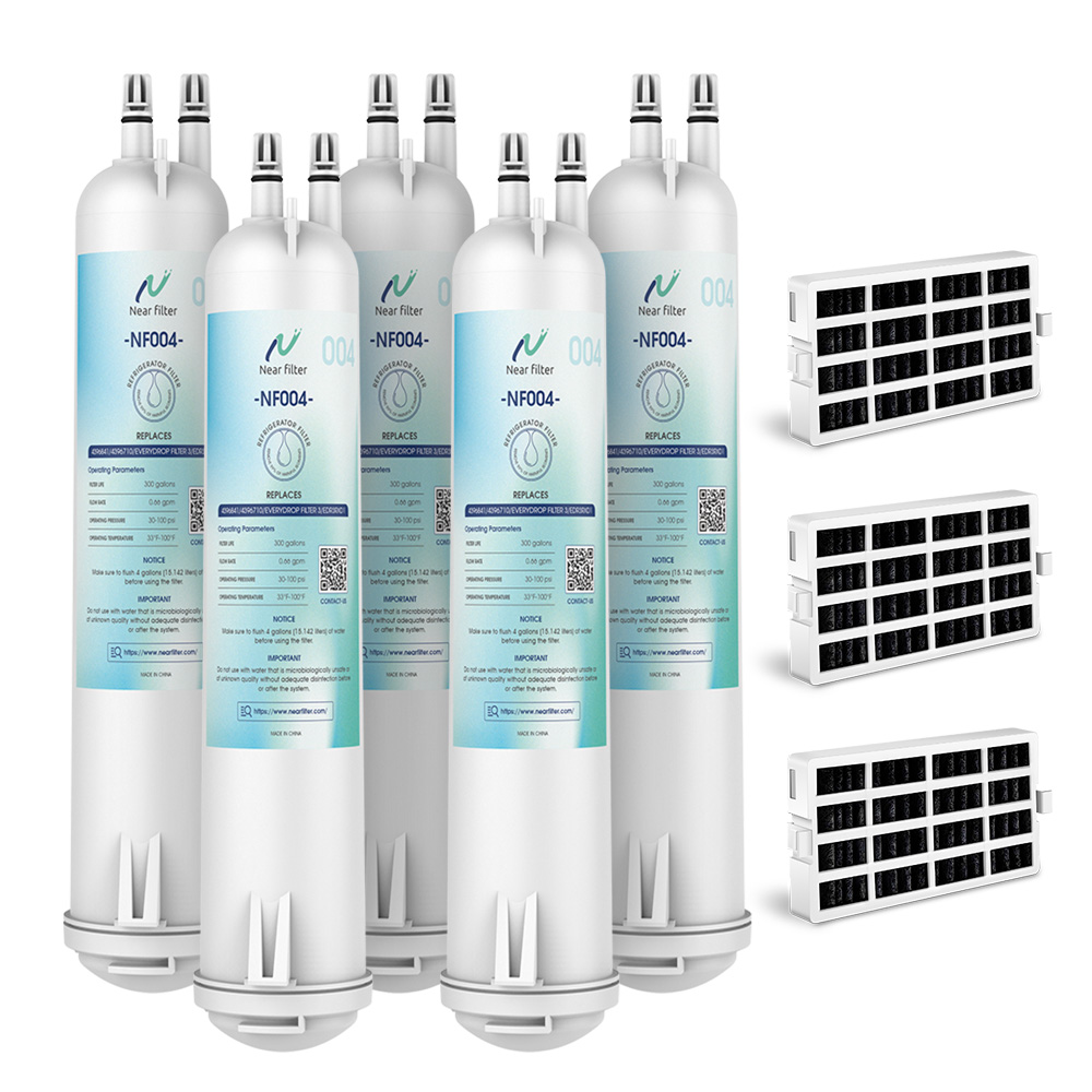 Nearfilter 5P Compatible EDR3RXD1,4396841,9083 Refrigerator Water Filter3 with 3P Air Filter